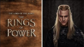 Images from the TV show "The Lord of the Rings: The Rings of Power" in a collage