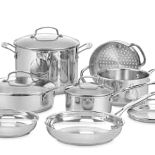 Product image of Cuisinart Chef’s Classic 11-Piece Stainless Steel Cookware Set